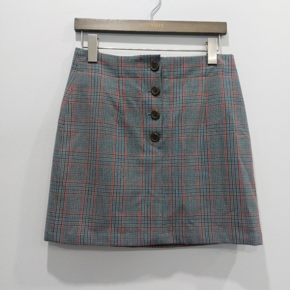 Aritzia Little Moon Plaid Mini Skirt